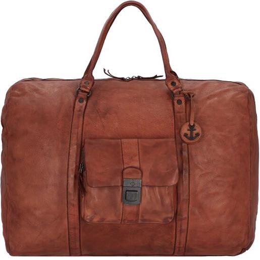 Harbour 2nd borsa da viaggio cool casual big boy weekender in pelle 65 cm marrone
