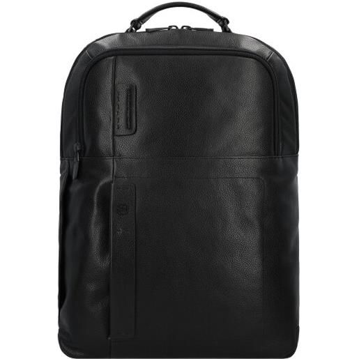Piquadro p15s zaino da giorno pelle 43 cm scomparto per laptop nero
