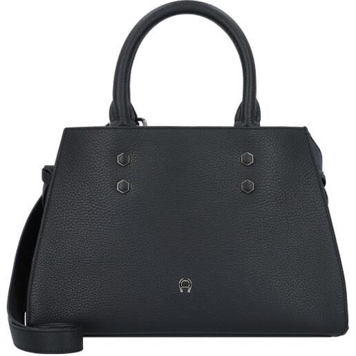 AIGNER vika borsa shopper pelle 24 cm nero