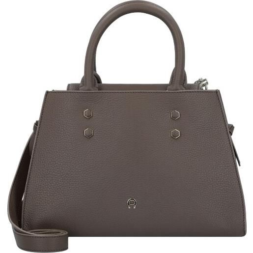 AIGNER vika borsa shopper pelle 24 cm marrone