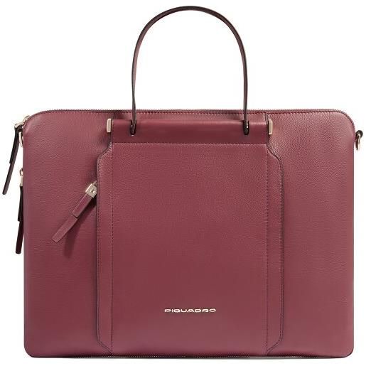 Piquadro circle briefcase pelle 43 cm scomparto per laptop rosso
