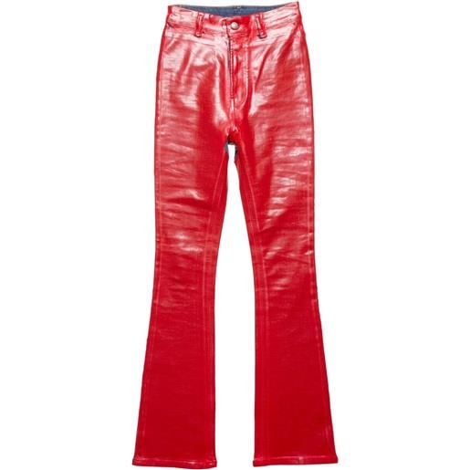 Acne Studios pantaloni svasati - rosso