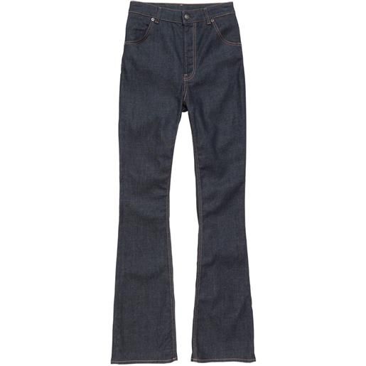 Acne Studios pantaloni svasati con fiocco - blu