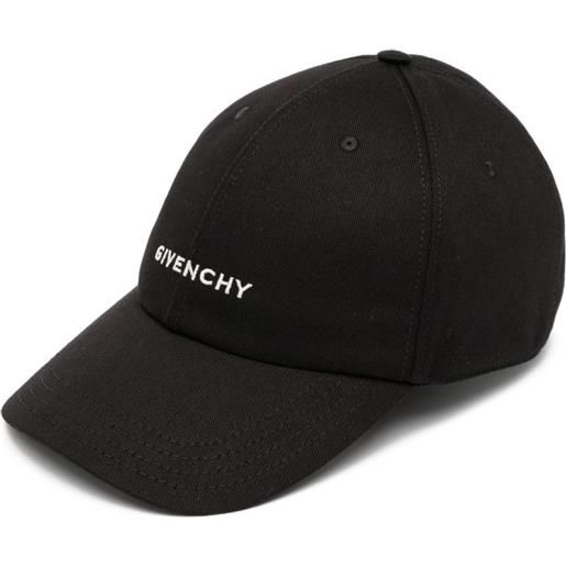 Givenchy cappello con logo - nero