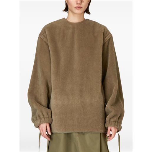 Hyke top con coulisse - marrone