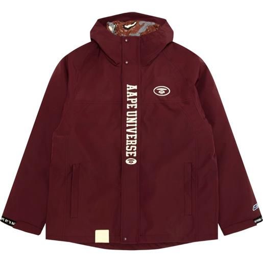 AAPE BY *A BATHING APE® giacca reversibile con cappuccio - rosso