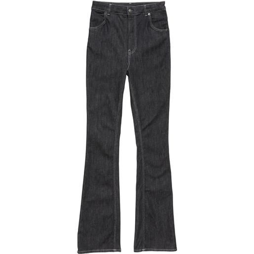 Acne Studios pantaloni svasati con fiocco - nero