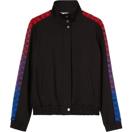 Off-White giacca sportiva con monogramma - nero