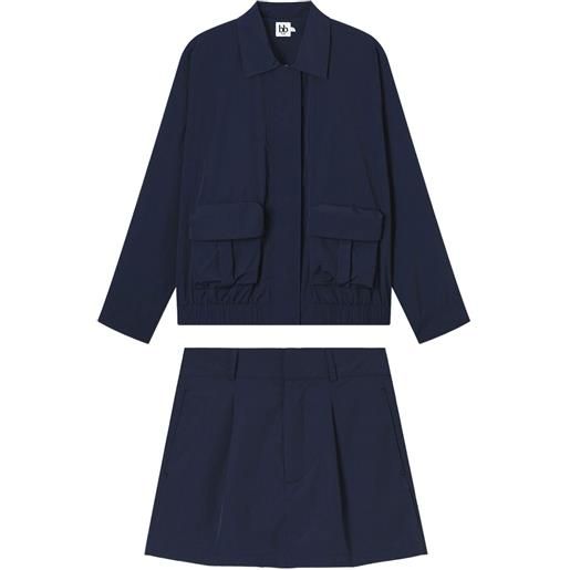 b+ab set con giacca e gonna - blu