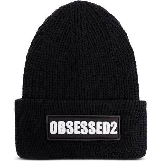 DSQUARED2 berretto a coste - nero