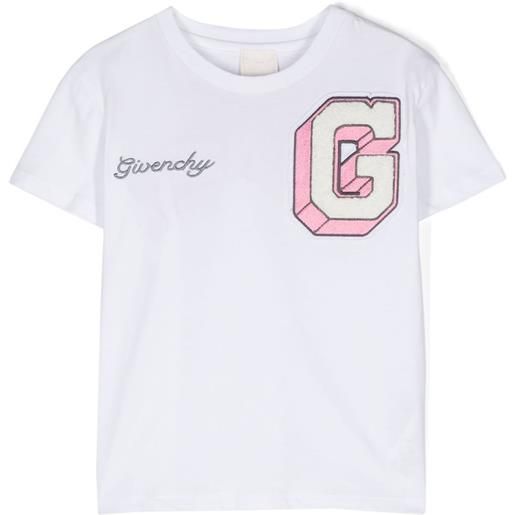 Givenchy Kids t-shirt con ricamo - bianco