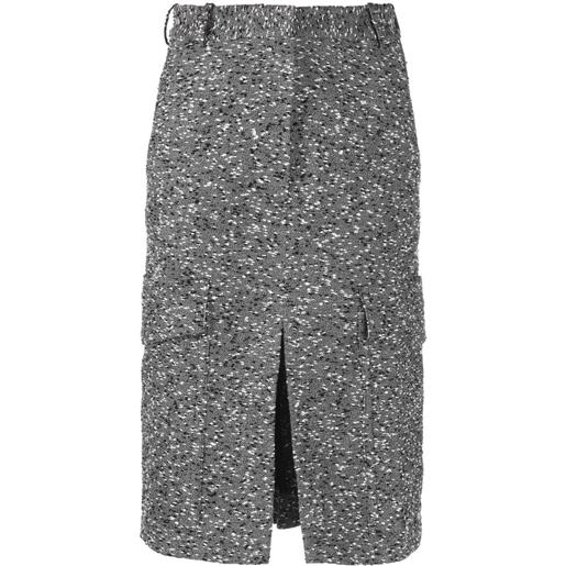 Victoria Beckham gonna midi sartoriale in stile cargo - nero