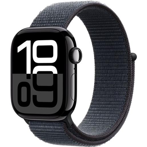 Apple watch series 10 gps 46mm jet black aluminium case with ink sport loop