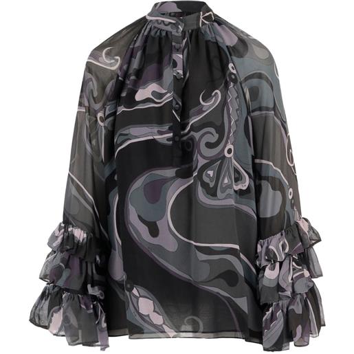 PUCCI blusa con stampa - nero