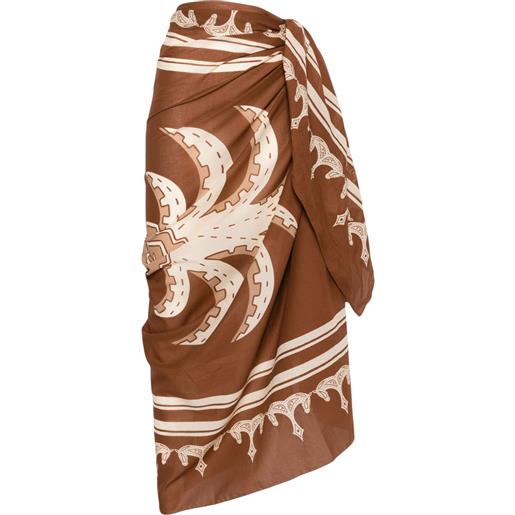 Johanna Ortiz pareo ancestral palm - marrone