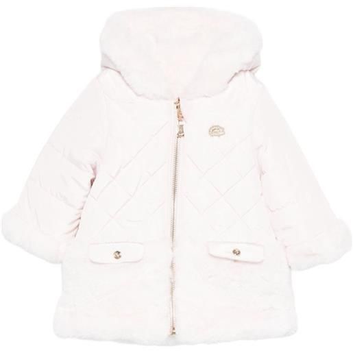 Tartine Et Chocolat cappotto trapuntato con cappuccio - rosa