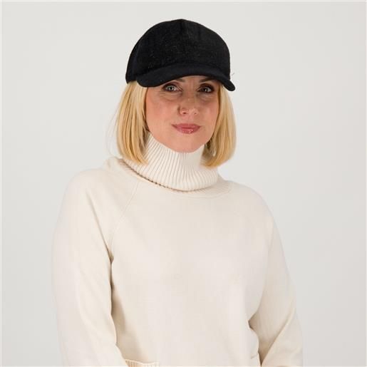 Carlotta Neri cappello baseball in tessuto mano morbida con lamé