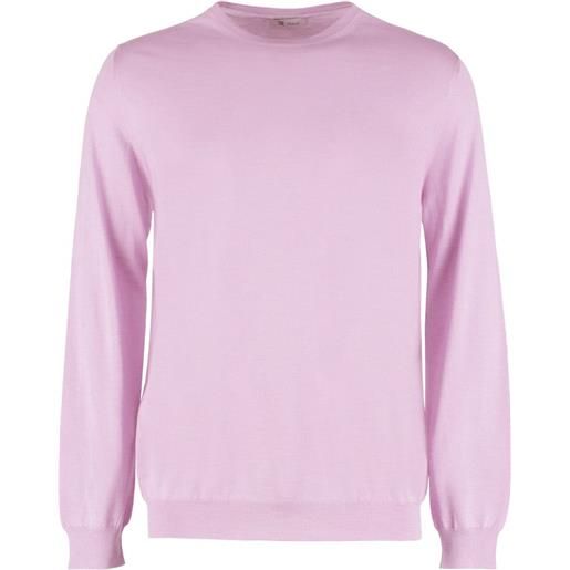 THE (Alphabet) maglione con rifinitura a coste - rosa