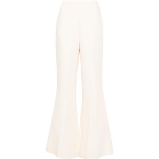 TWINSET pantaloni svasati con pieghe - toni neutri