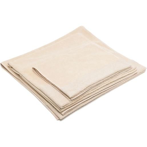 Versace set di 5 asciugamani barocco - toni neutri