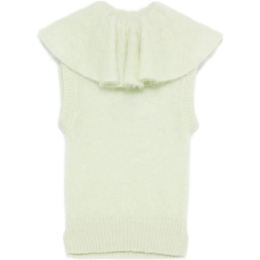 Viktor & Rolf canotta con ruches - verde