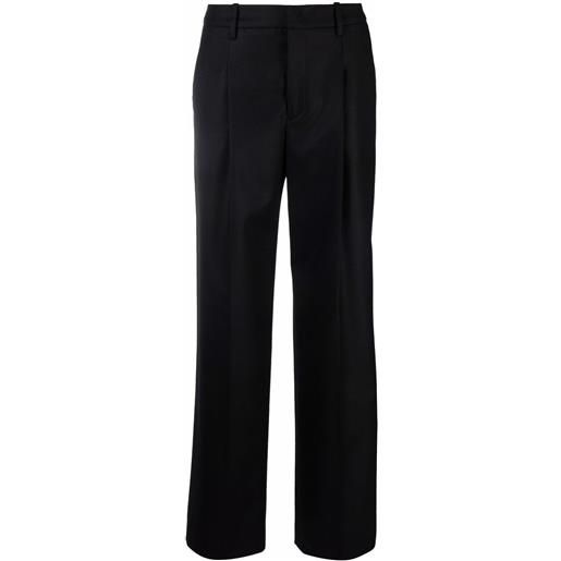 PT Torino pantaloni sartoriali a gamba ampia - nero