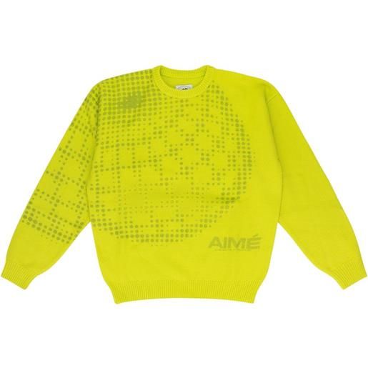 Aimé Leon Dore x new balance maglione con stampa - giallo