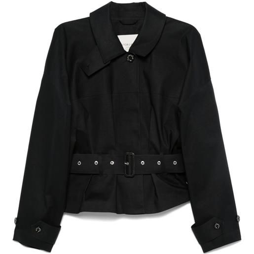 Viktor & Rolf impermeabile con cintura - nero