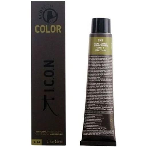 no brand icon ecotech color colore naturale per capelli 6.43 biondo scuro rame