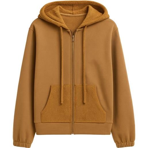 TWINSET felpa con cappuccio e zip frontale
