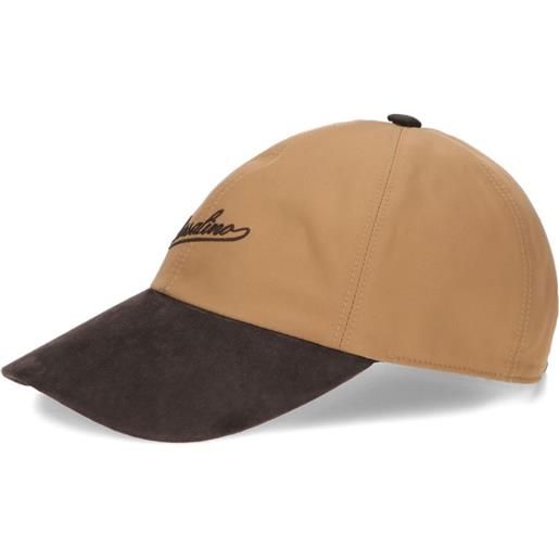 Borsalino cappello con logo - marrone