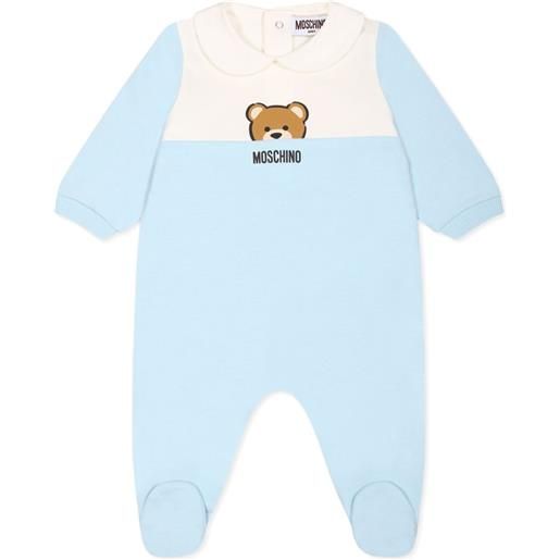 Moschino Kids pigiama con stampa - blu