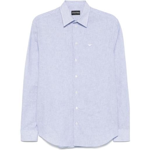 Emporio Armani camicia a righe - blu