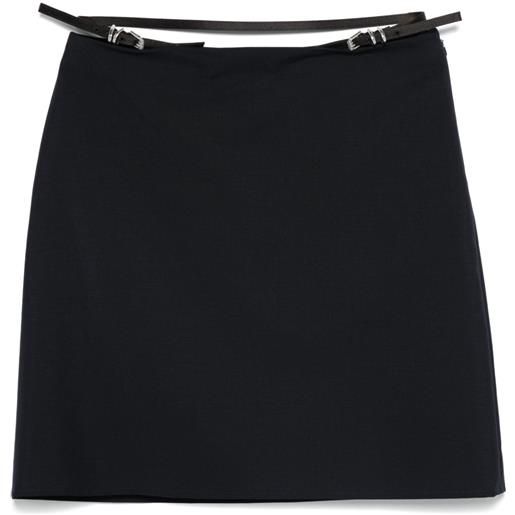 Givenchy minigonna con cintura - blu