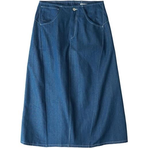 STORY mfg. gonna svasata con tasche - blu