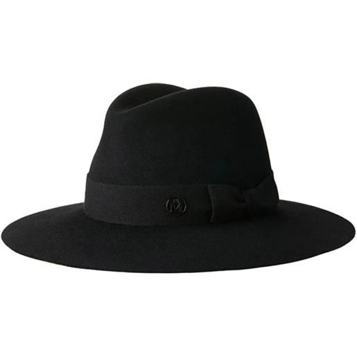 Maison Michel fedora zango in cashmere - nero