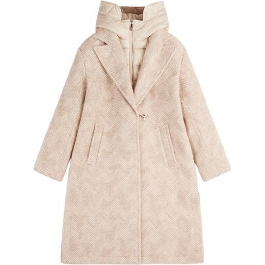 Fay cappotto con cappuccio - rosa