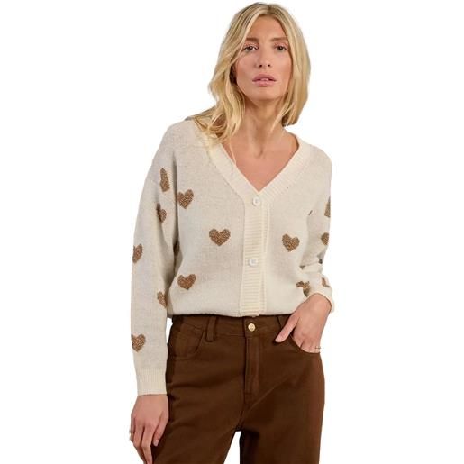 Molly Bracken cardigan donna manica lunga bottoni lurex molly bracken la1775dn
