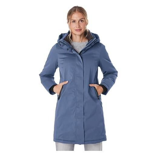 G.I.G.A. DX parka da donna con cappuccio rimovibile gw 93 wmn prk, blu acciaio, 36, 44387-000