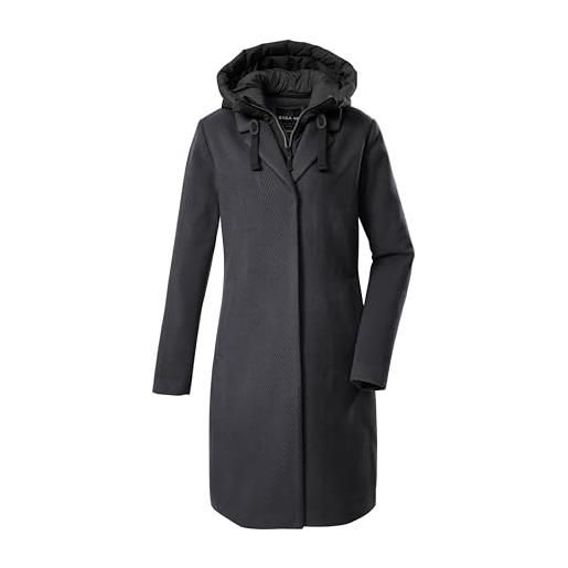G.I.G.A. DX donna parka/cappotto di lana con gilet e cappuccio con chiusura a zip gw 20 wmn prk, schwarz, 48, 43352-000