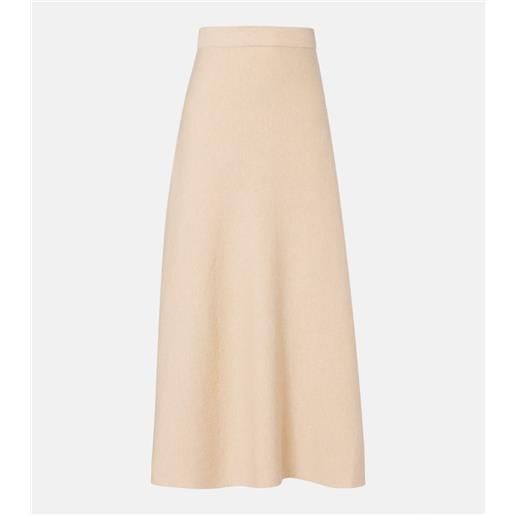 Max Mara gonna lunga giberna in lana e cashmere