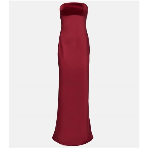 Max Mara abito lungo baia in raso di cotone