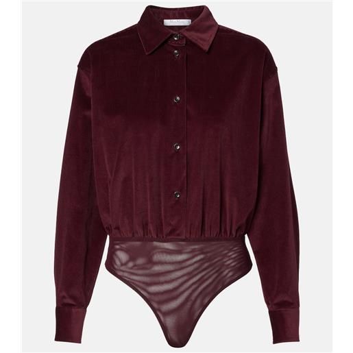 Max Mara body fertile in velluto di cotone
