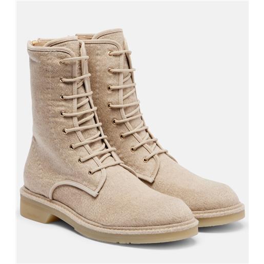 Max Mara anfibi baker in cashmere