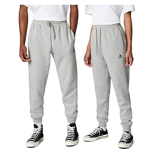 Converse pantalone go-to embroidered star chevron grigio taglia s codice 10024521-a05