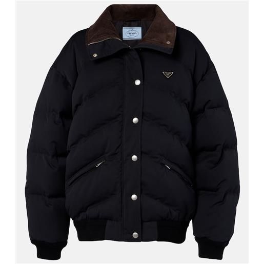 Prada bomber imbottito con velluto a coste