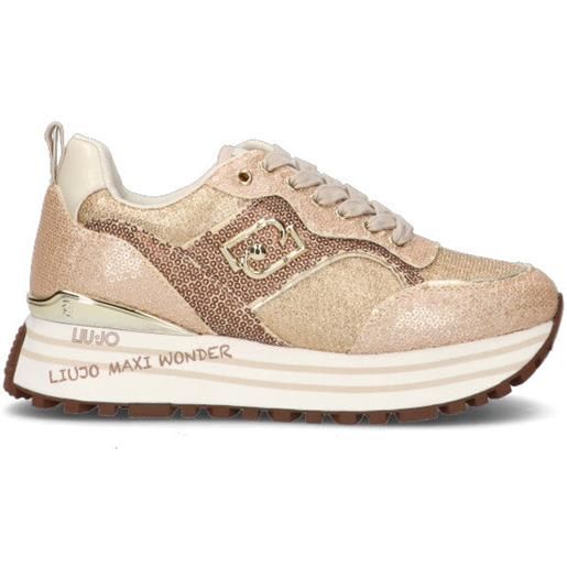 LIU JO sneaker donna pesca/oro