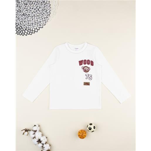 Prénatal t-shirt bambino bianca "wood"