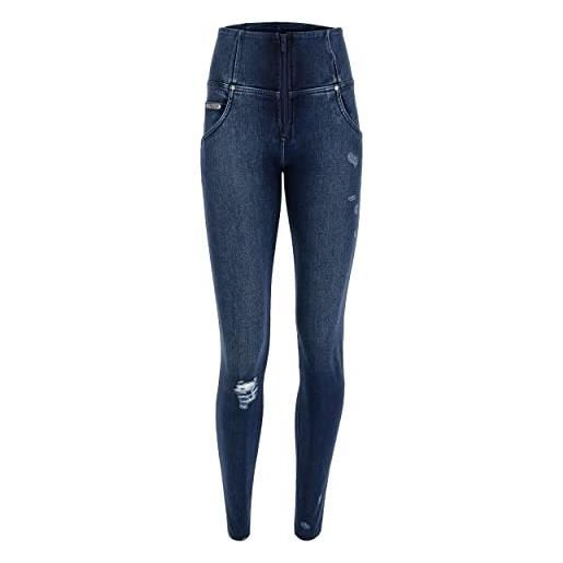 FREDDY jeans push up donna wr. Up® superskinny vita alta denim navetta con strappi - effetto modellante e sostenibile