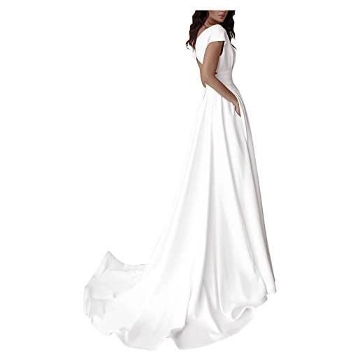 Daikascbny abito donna estivo elegante per cocktail party, cerimonia e ballo - classico vintage lungo confortevole senza manica - taglie forti